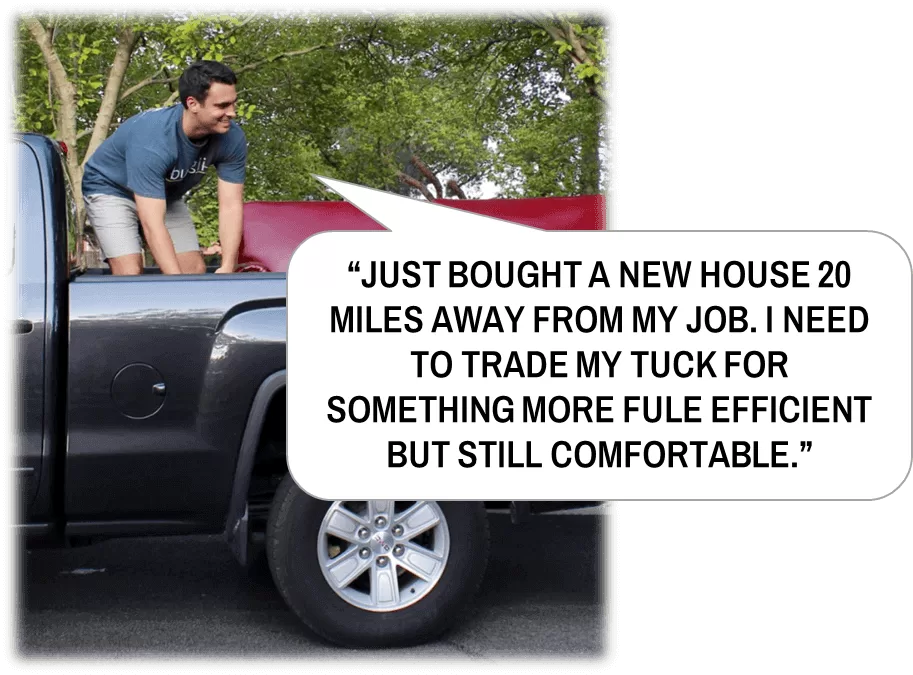Truck owner trading for better fuel economy