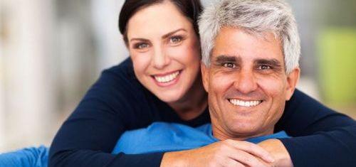 Couple shopping for recreational vehicle