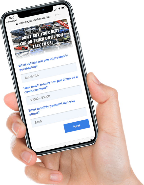 Generating Auto Sales Leads